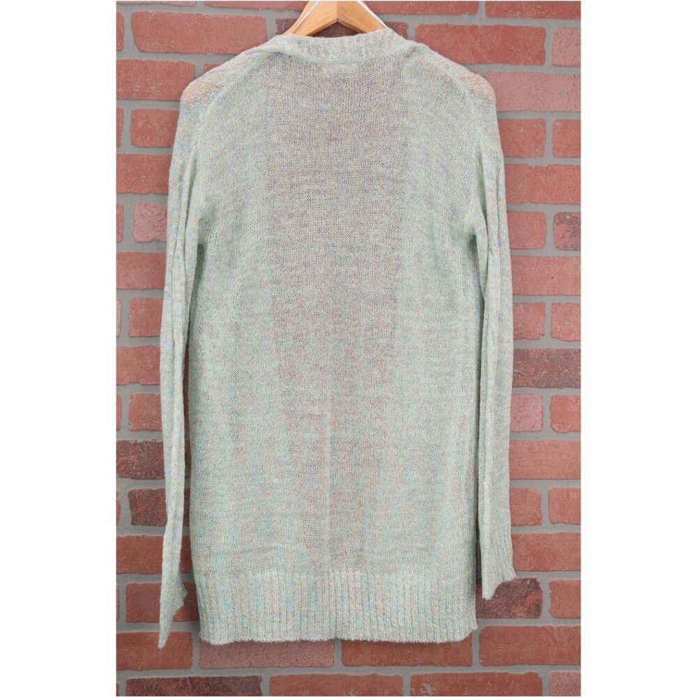 π Light Green Sheer Knit Cardigan - Size Small - Picture 3 of 13